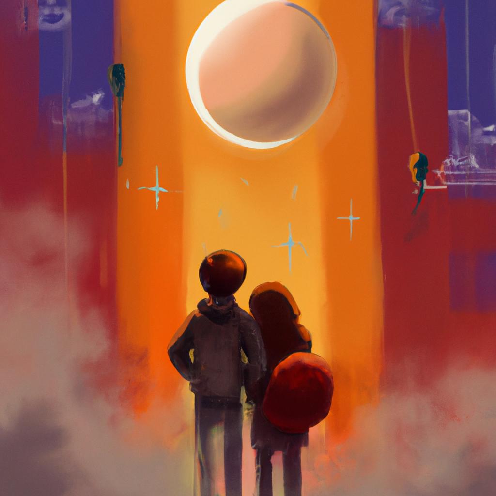 Imagem de capa do post "Descubra o Significado dos Sonhos com a Pessoa Amada!" com um desenho digital