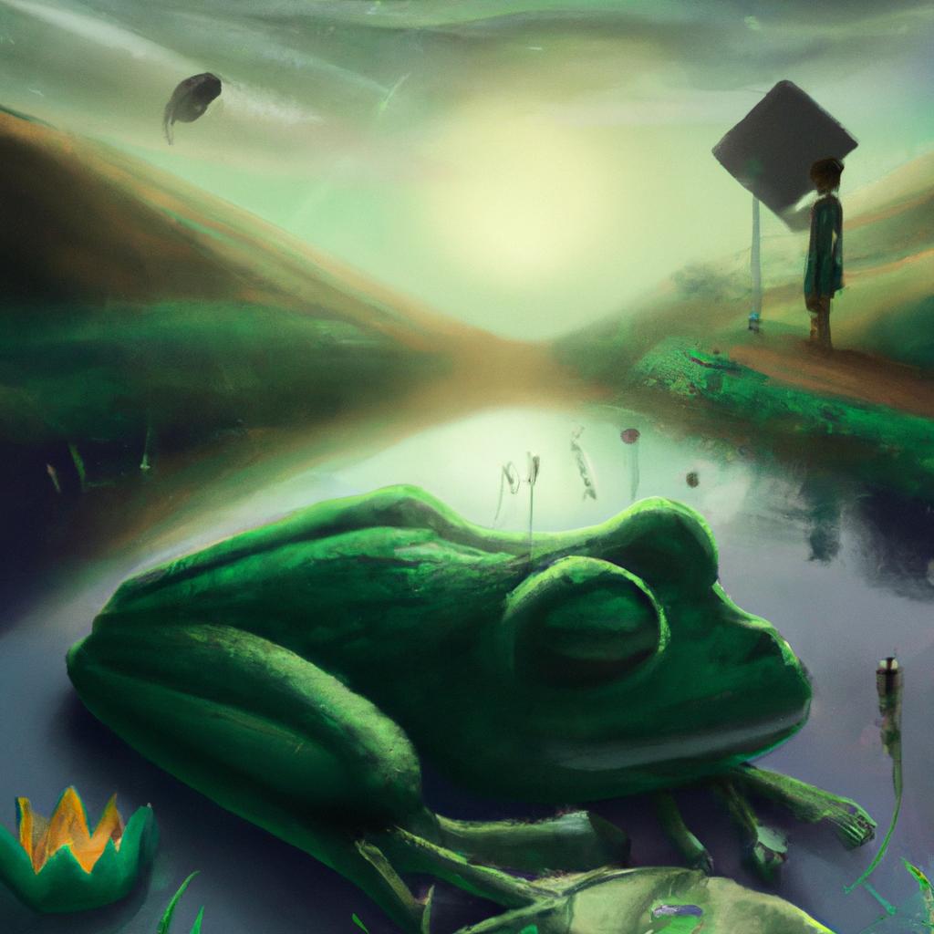 Imagem de capa do post Descubra o Significado do Sonho com Sapo Verde! com um desenho digital