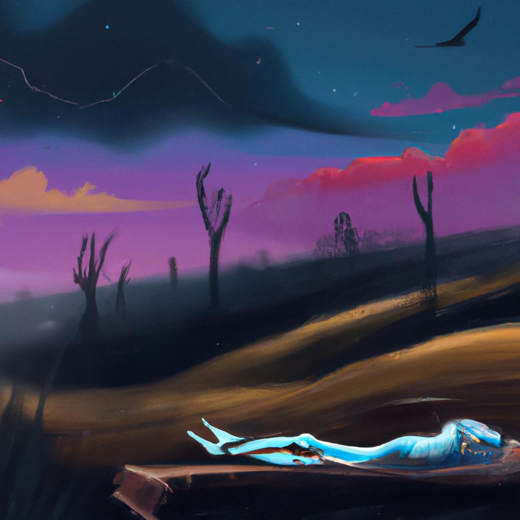 Imagem de capa do post "Descubra o Significado de Sonhar com Pessoa Morta!" com um desenho digital