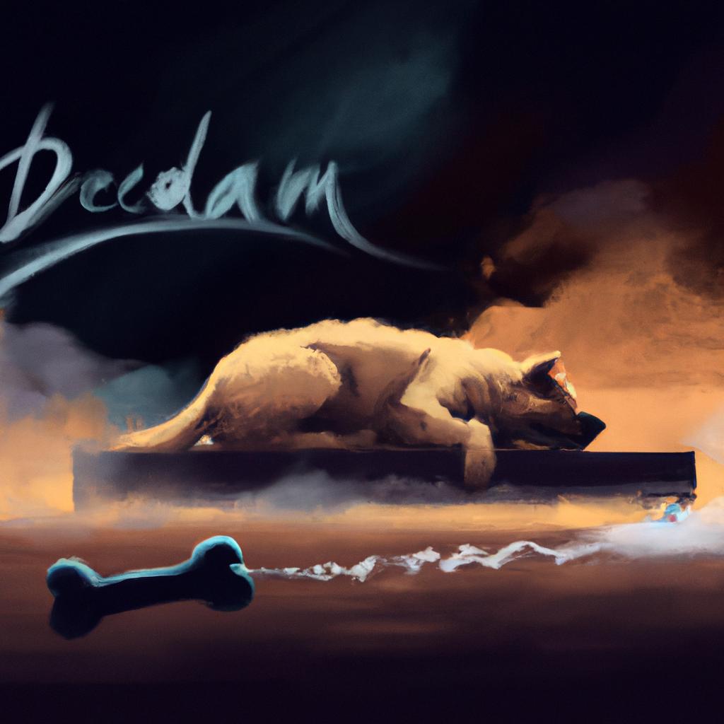 Imagem de capa do post "Descubra o Significado de Sonhar com Cachorro Morto!" com um desenho digital