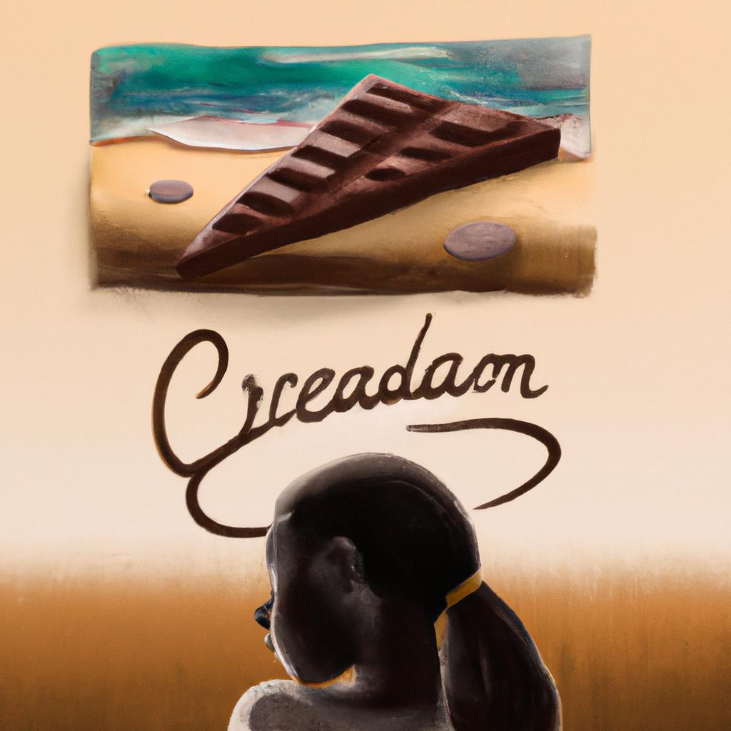 Imagem de capa do post "Sonhar com Chocolate: Descubra o Significado Dessa Delícia!" com um desenho digital