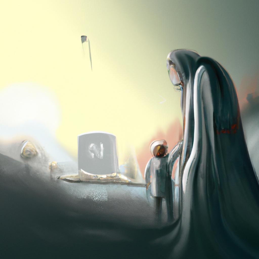 Imagem de capa do post "Descubra o Significado de 'Sonhar com a Mãe Morta'!" com um desenho digital