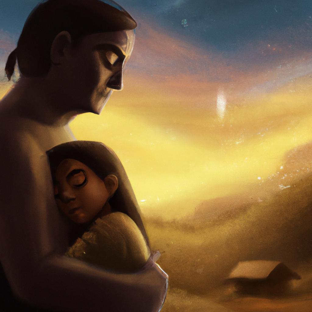 Imagem de capa do post "Sonha com Pai: Descubra o Significado de Seus Sonhos!" com um desenho digital