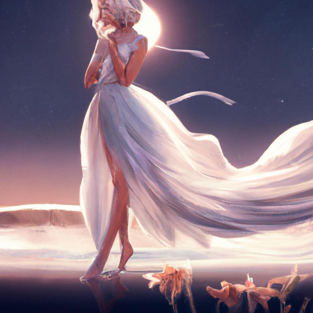 Imagem de capa do post "Sonha com Vestido Branco: Descubra o Significado dos Seus Sonhos!" com um desenho digital
