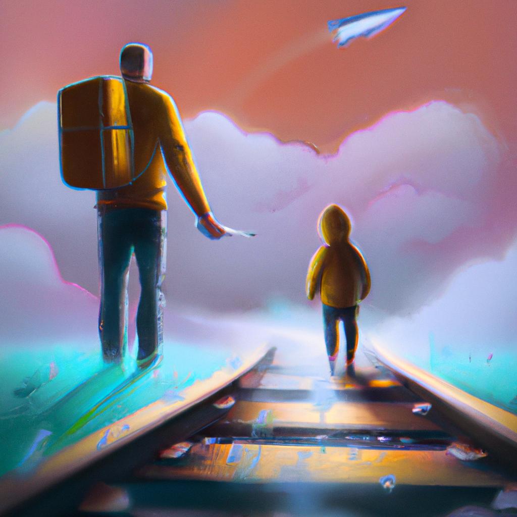 Imagem de capa do post "Sonhar Andando com Criança: Entenda o Significado Oculto" com um desenho digital