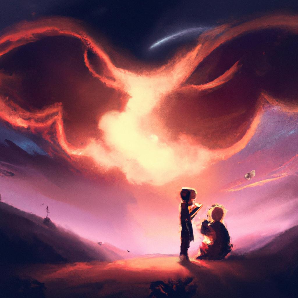 Imagem de capa do post "Descubra o Significado de Sonhar Brigando com Amigo!" com um desenho digital