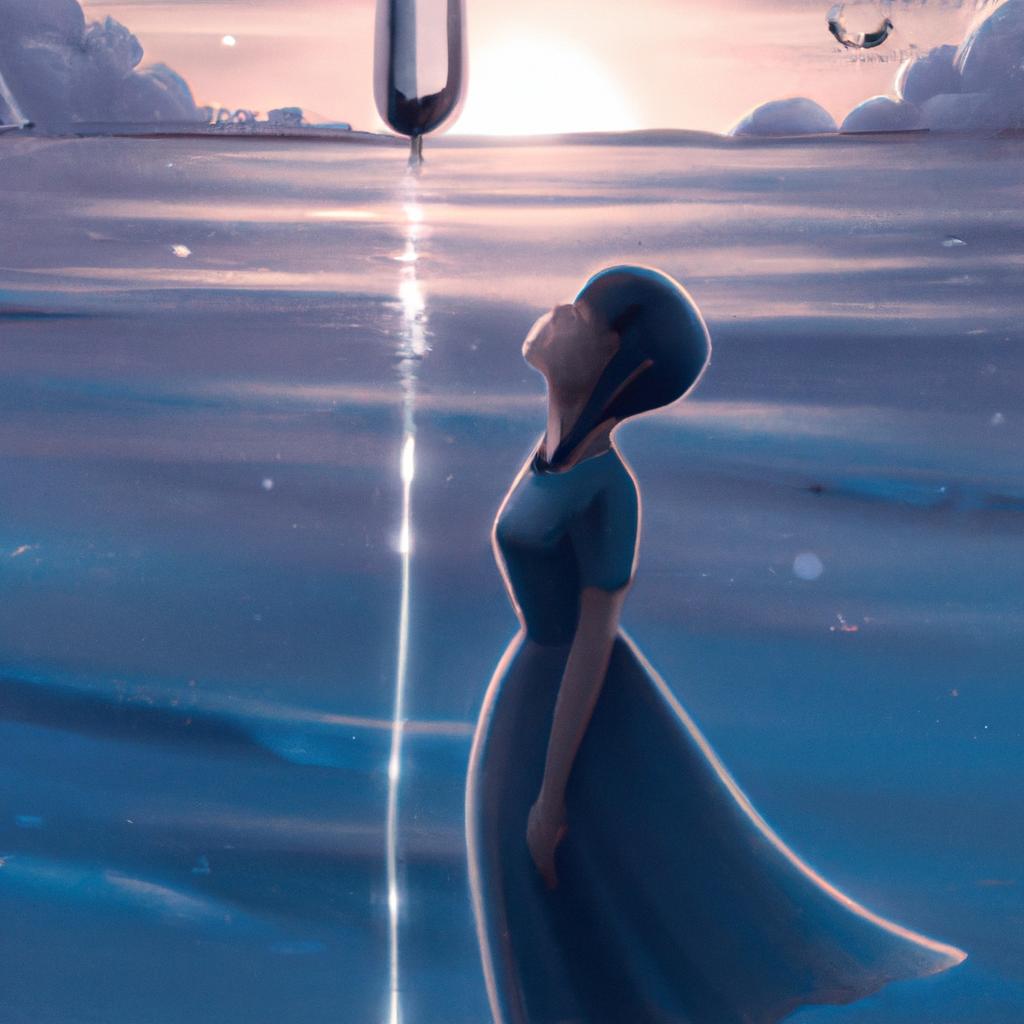 Imagem de capa do post "Descubra o Significado do Sonho com Água Barrenta Corrente!" com um desenho digital