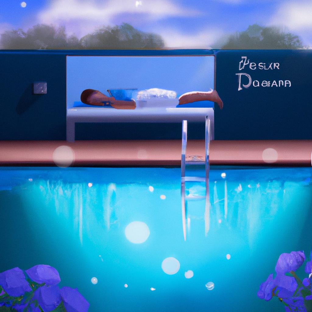 Imagem de capa do post "Descubra o Que Significa Sonhar com Água de Piscina Limpa!" com um desenho digital