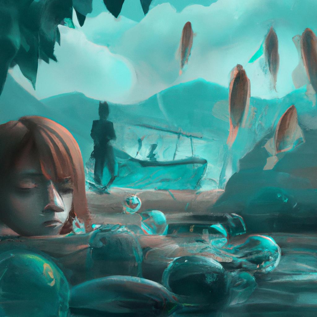 Imagem de capa do post "Sonhar com Água e Peixe: Descubra o Significado de Seu Sonho!" com um desenho digital