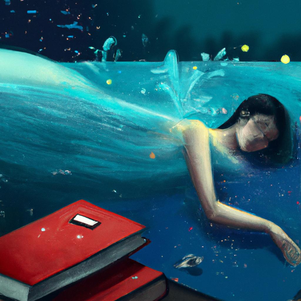 Imagem de capa do post "Descubra o Que Significa Sonhar com Água: o Livro dos Sonhos" com um desenho digital