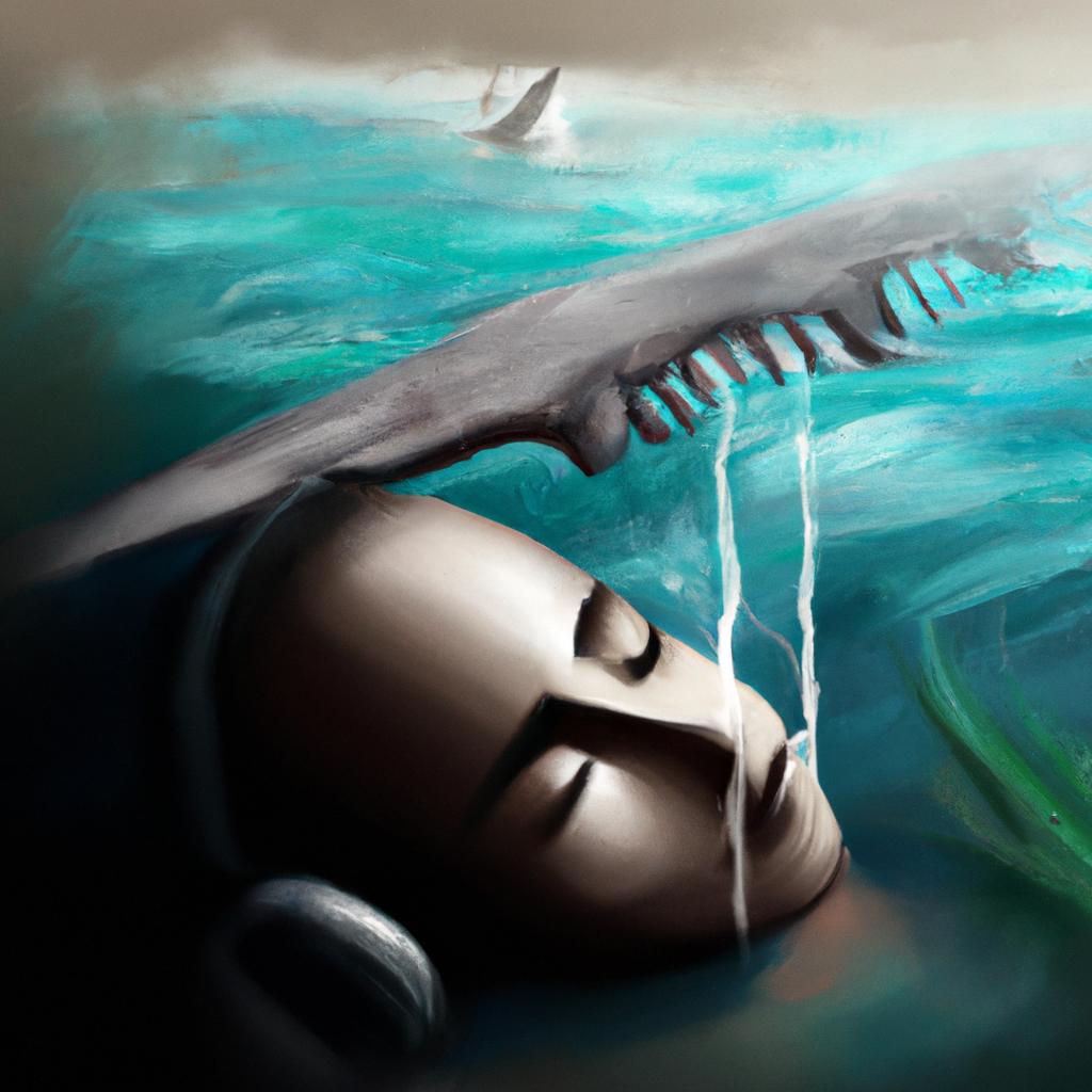 Imagem de capa do post "Sonhando com Água Preta: Entenda o Significado do Seu Sonho!" com um desenho digital