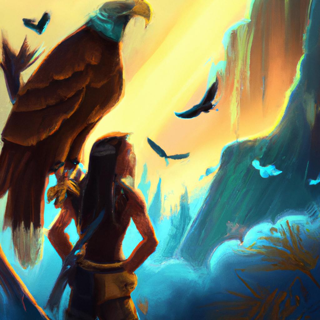 Imagem de capa do post "Descubra o que Significa Sonhar com Aguia Jogo do Bicho!" com um desenho digital