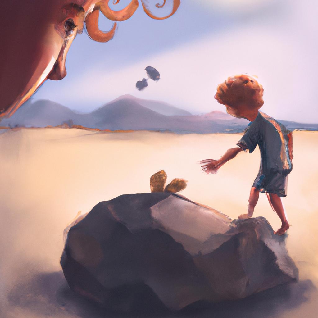 Imagem de capa do post "Sonhar com Alguém Jogando Pedra em Você: Descubra o Significado!" com um desenho digital