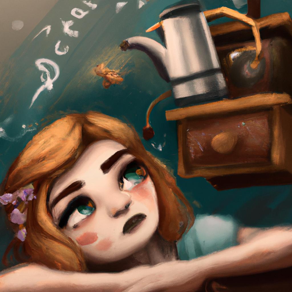 Imagem de capa do post "Sonhar com Alguém Pedindo Café - Descubra o Seu Significado!" com um desenho digital