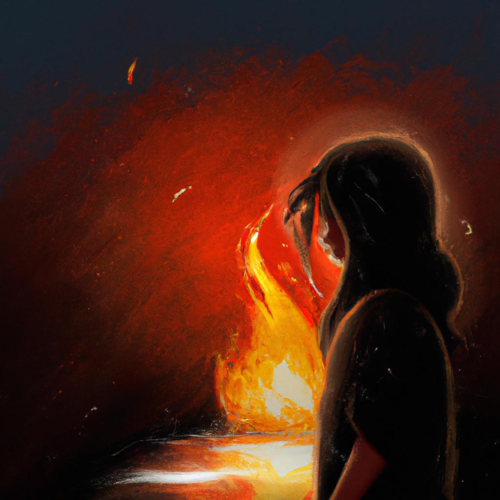 Imagem de capa do post "S. Queimando: Descubra o Significado do Seu Sonho!" com um desenho digital
