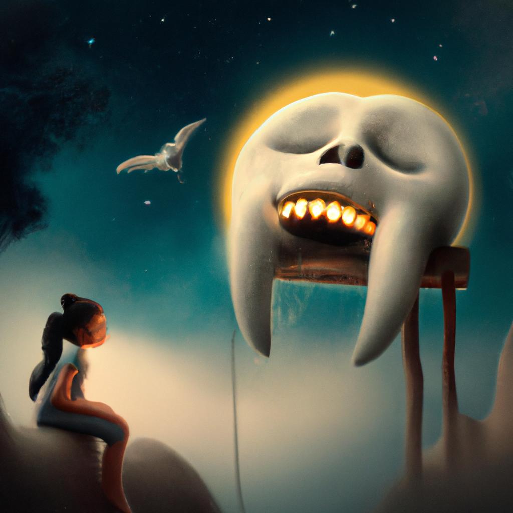 Imagem de capa do post "Sonhar com Alguém Sem Dentes: O Que Significa?" com um desenho digital