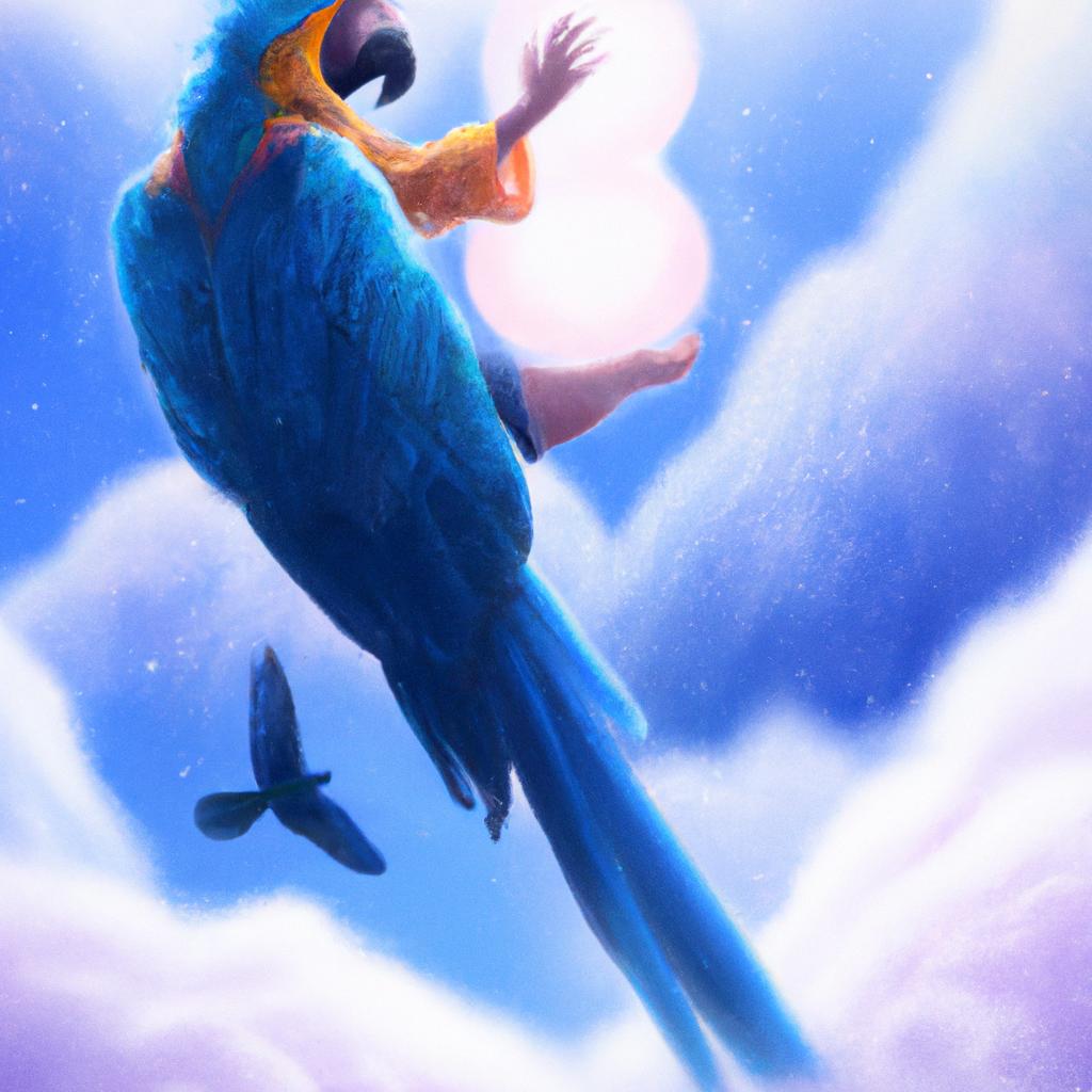 sonhar com arara azul voando2