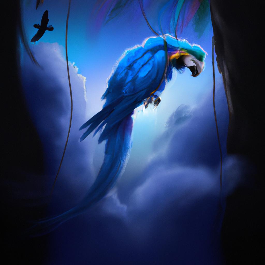 sonhar com arara azul voando3