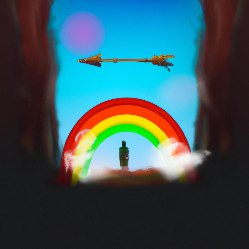 Imagem de capa do post "Descubra o Significado de Sonhar com Arco e Flecha!" com um desenho digital