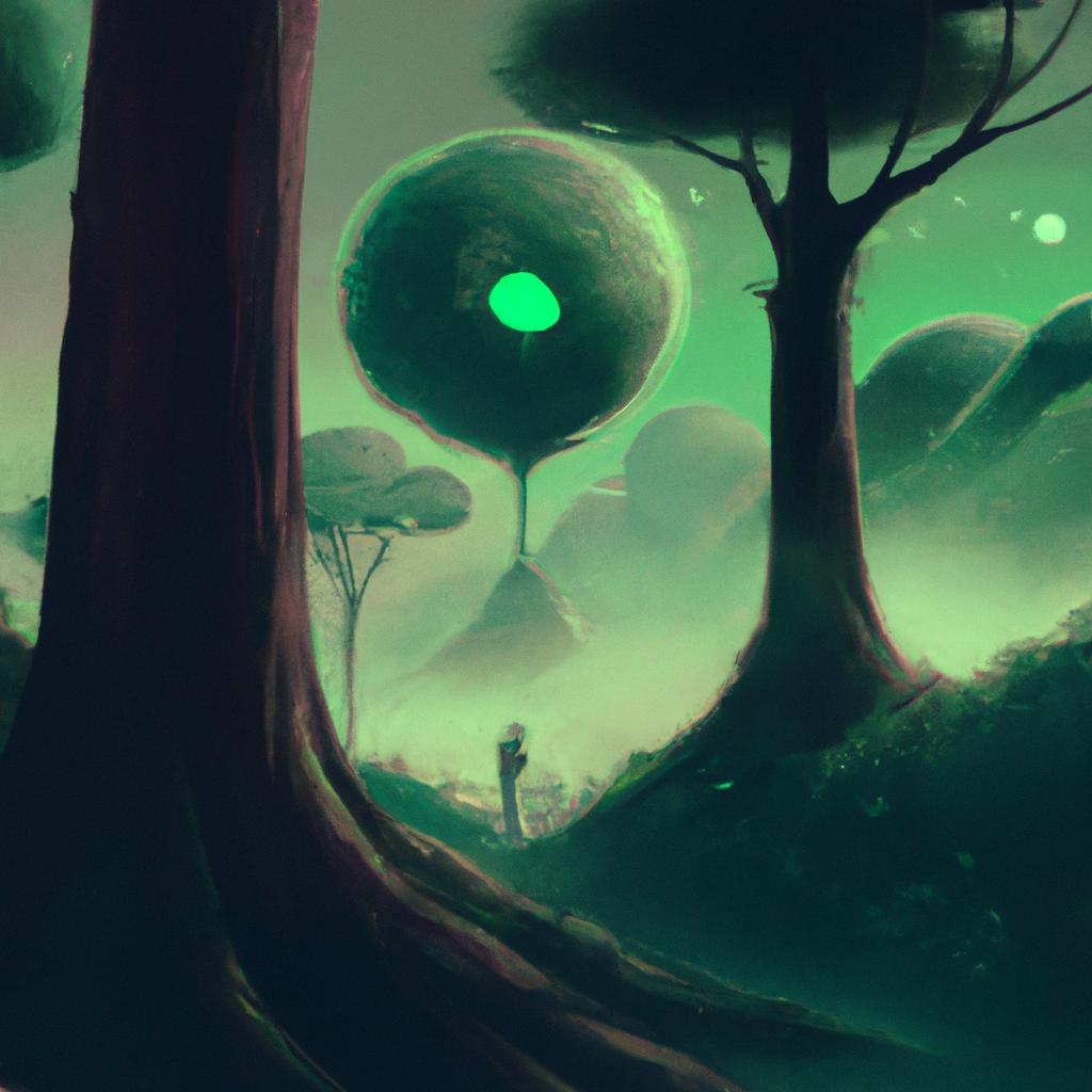 Imagem de capa do post "Sonhar com Arvores Verdes: Descubra o Significado! com um desenho digital