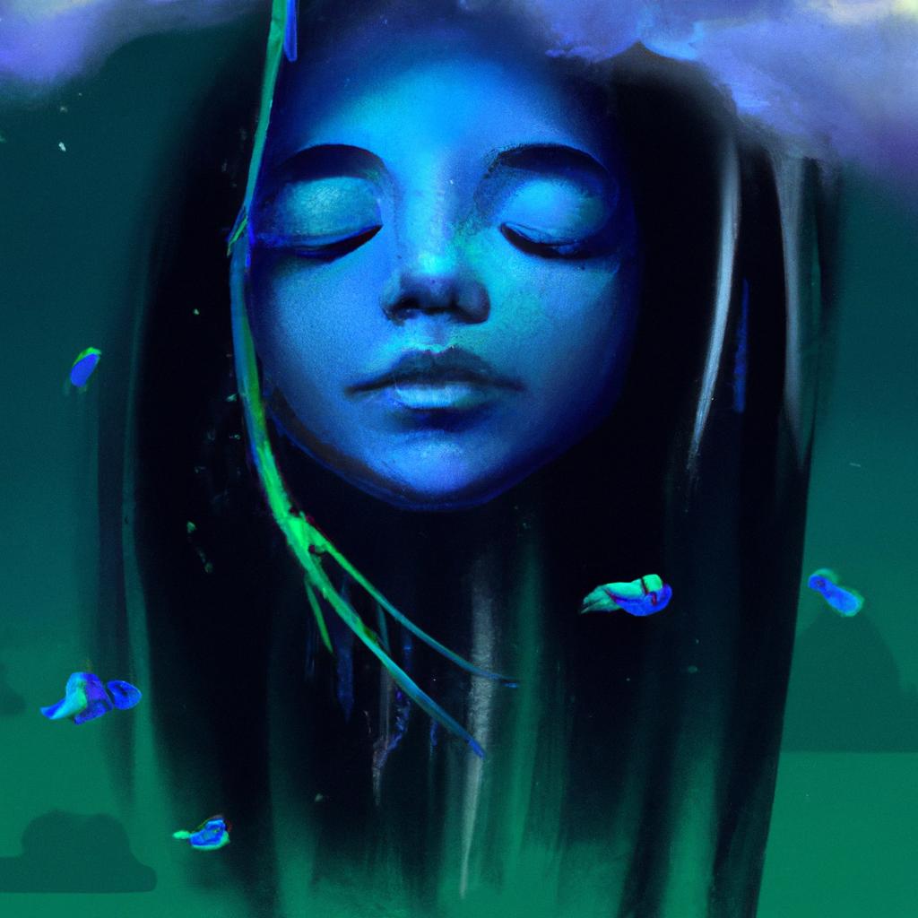 Imagem de capa do post "Sonhar com Avatar: Compreenda o Significado Oculto!" com um desenho digital