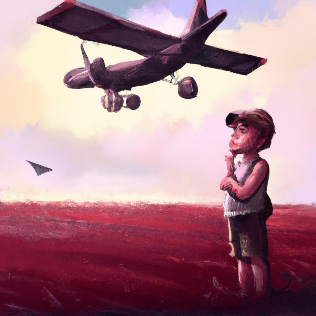 Imagem de capa do post "Significado de Sonhar com Avião que Não Decola: Descubra o Que Isso Revela!" com um desenho digital