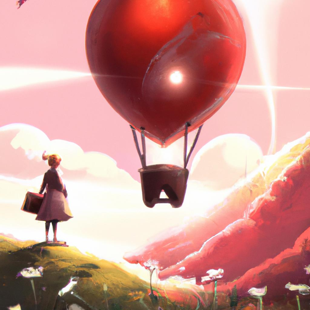 Imagem de capa do post "Sonhar com Balão: Descubra o Significado Oculto!" com um desenho digital