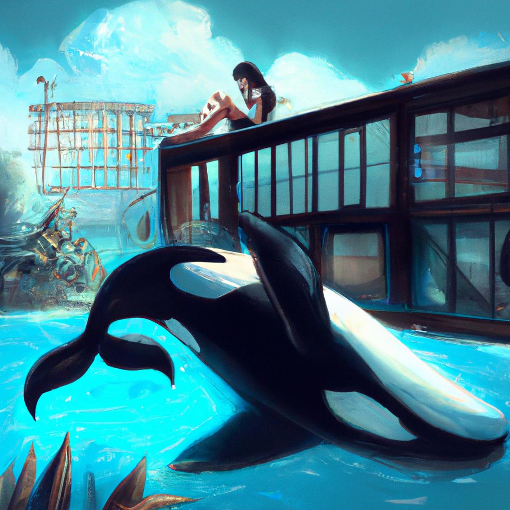 sonhar com baleia orca na piscina3