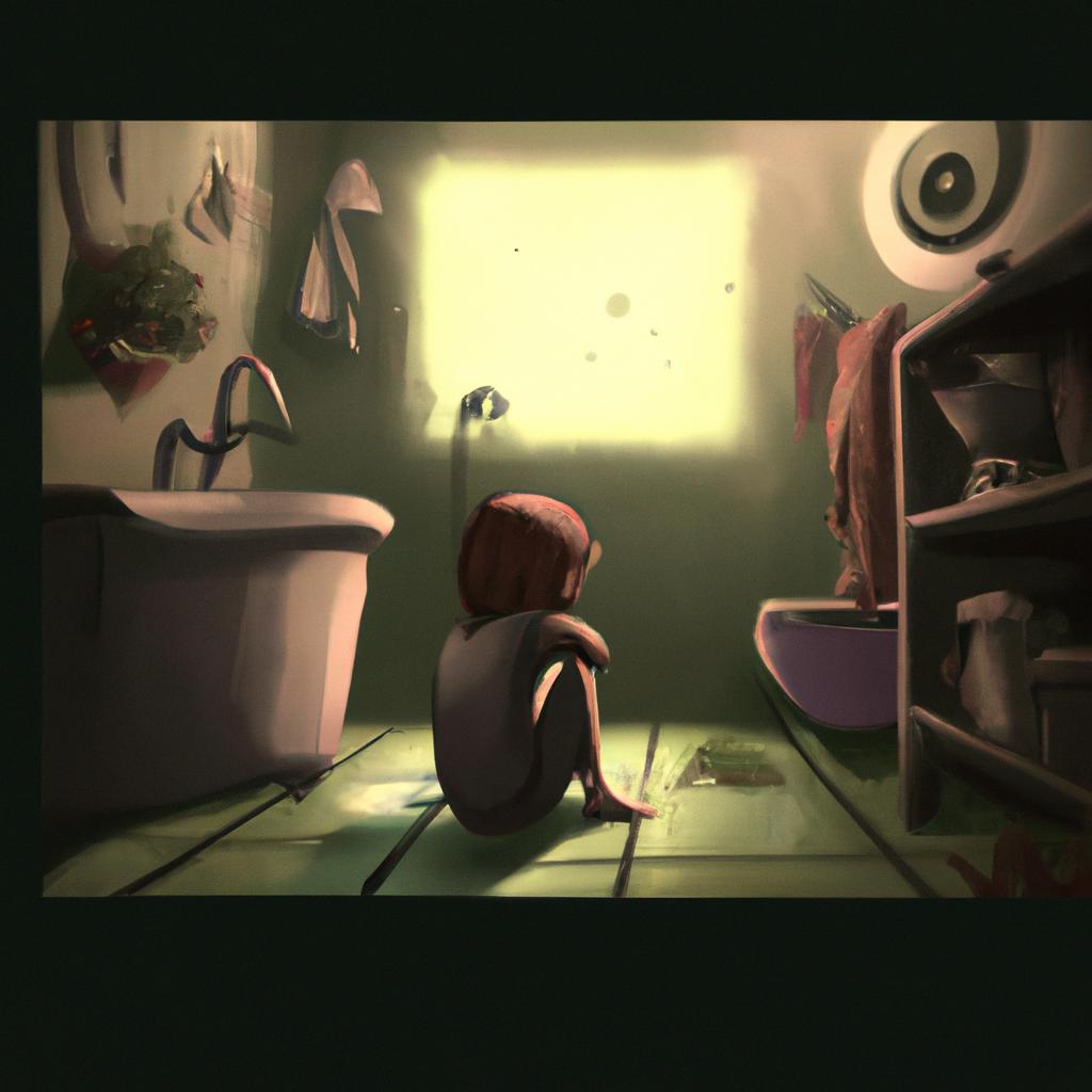 Imagem de capa do post "Sonhar com Banheiro Sujo: Descubra o Significado do Seu Sonho!" com um desenho digital