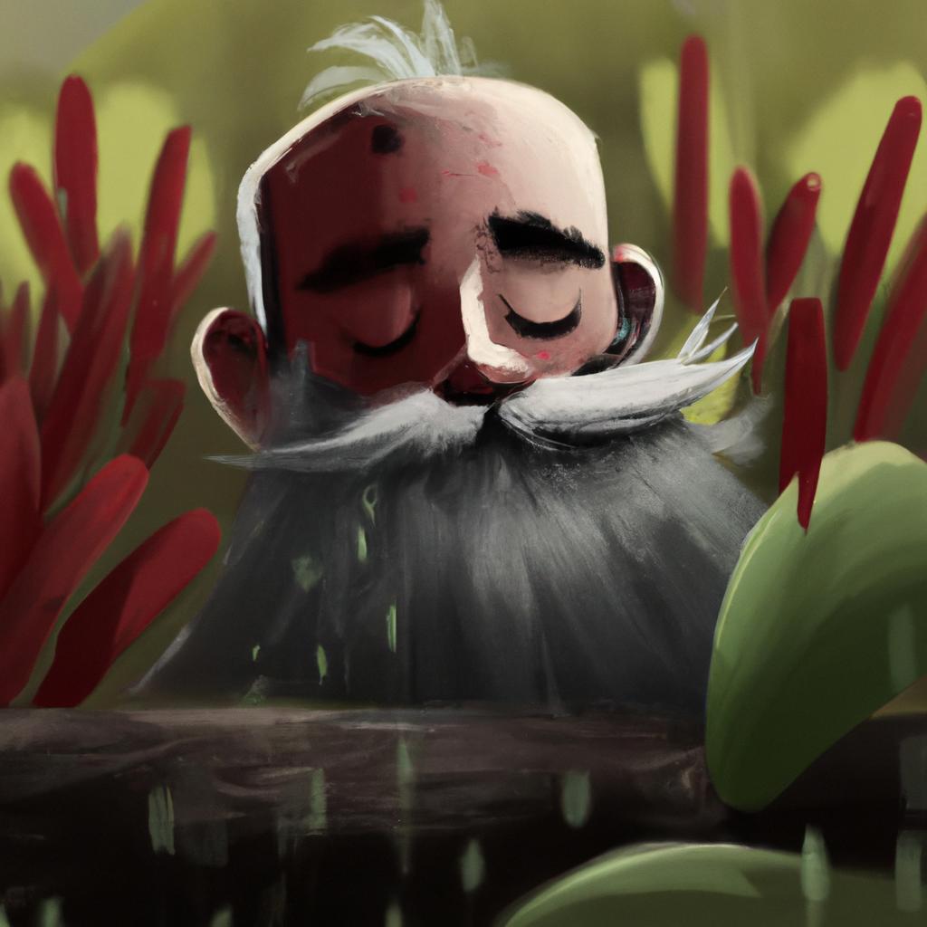 Imagem de capa do post "Descubra O Que Significa Sonhar com Barba Preta!" com um desenho digital