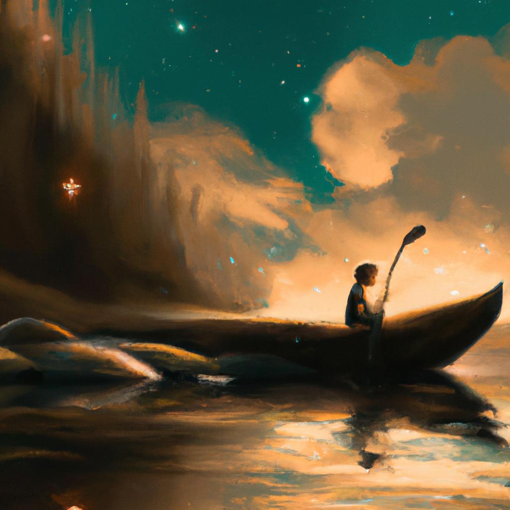 Imagem de capa do post Descubra o que Significa Sonhar com Barco a Remo! com um desenho digital