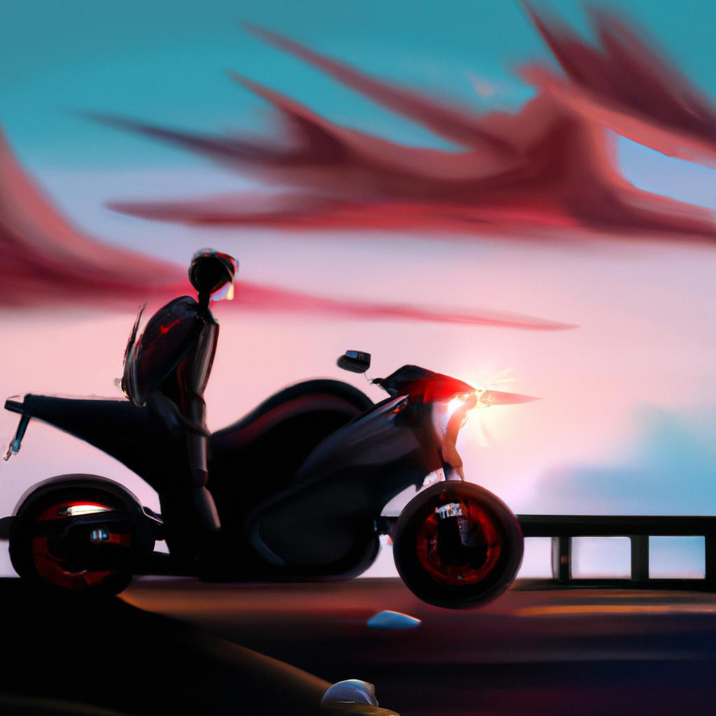 Imagem de capa do post "Descubra o Que Significa Sonhar com Barulho de Moto!" com um desenho digital