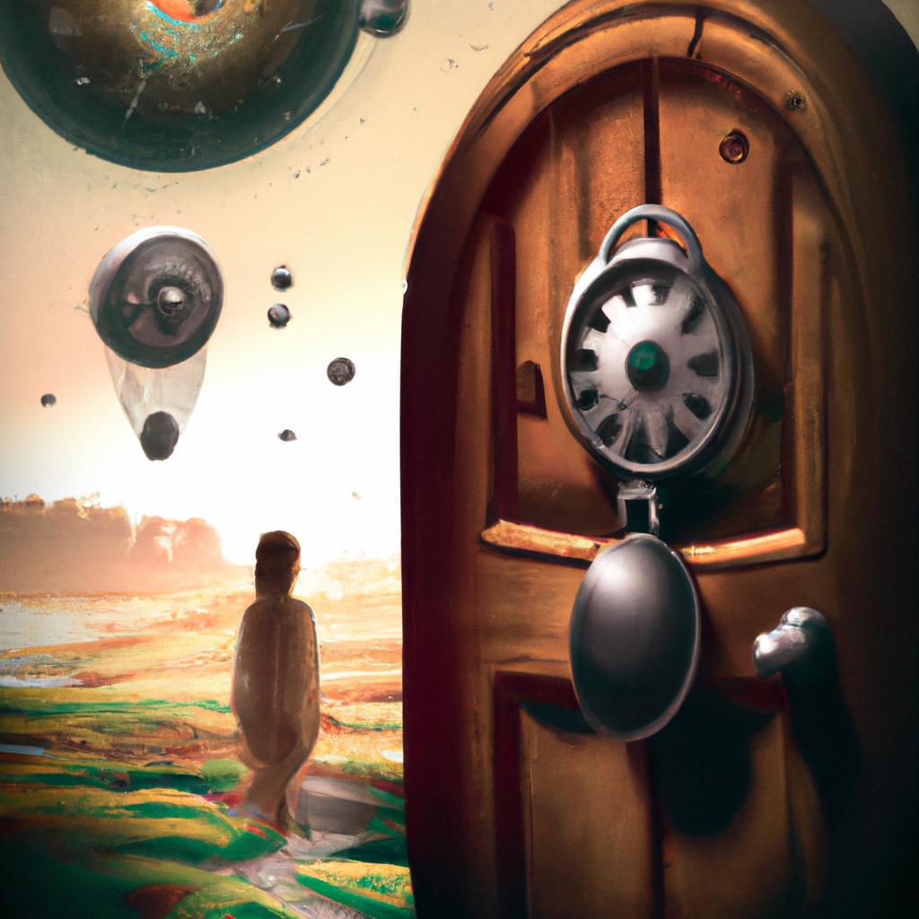 Imagem de capa do post "Descubra o Significado de Sonhar com Batente de Porta!" com um desenho digital