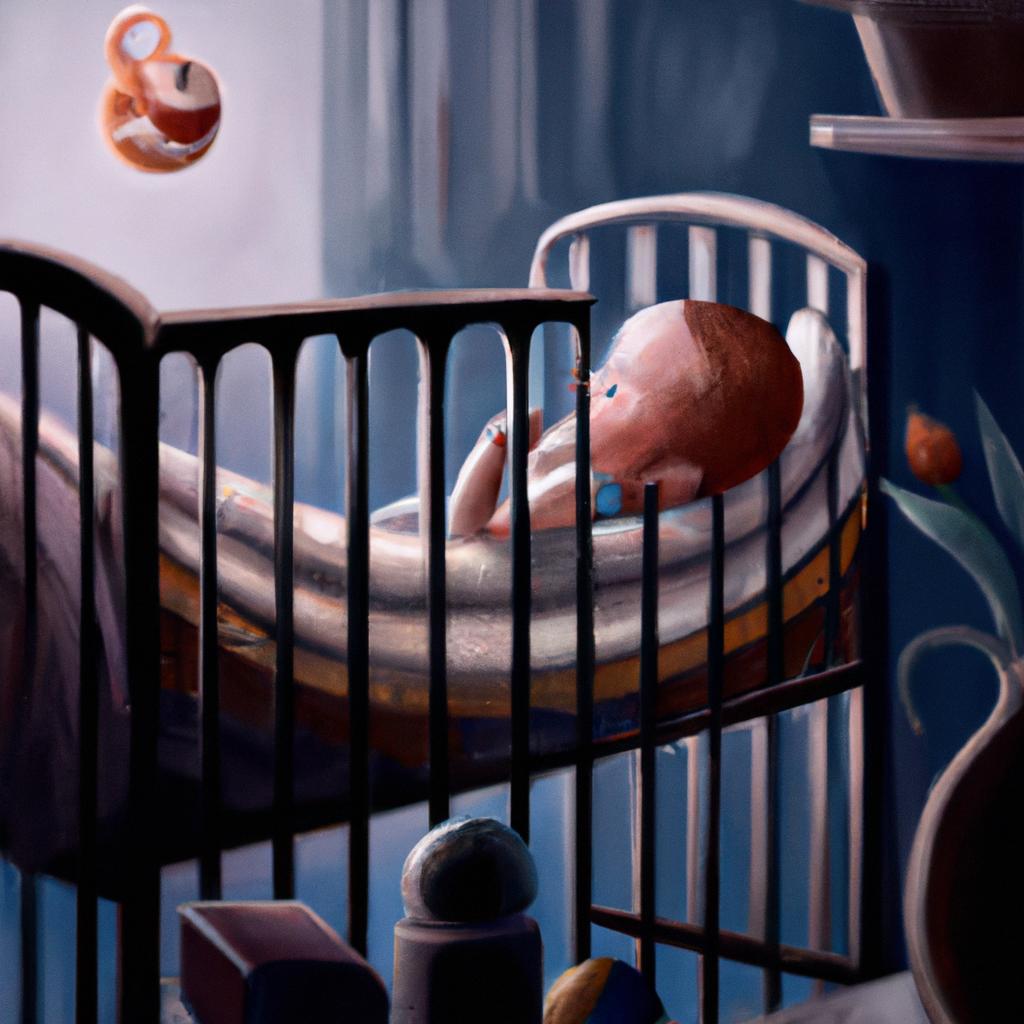 Imagem de capa do post "Descubra o Significado de Sonhar com Bebê Dormindo no Berço!" com um desenho digital