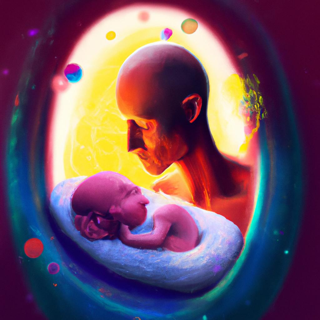 Imagem de capa do post "Descubra o Significado de Sonhar com Bebê Nascendo de Mim!" com um desenho digital