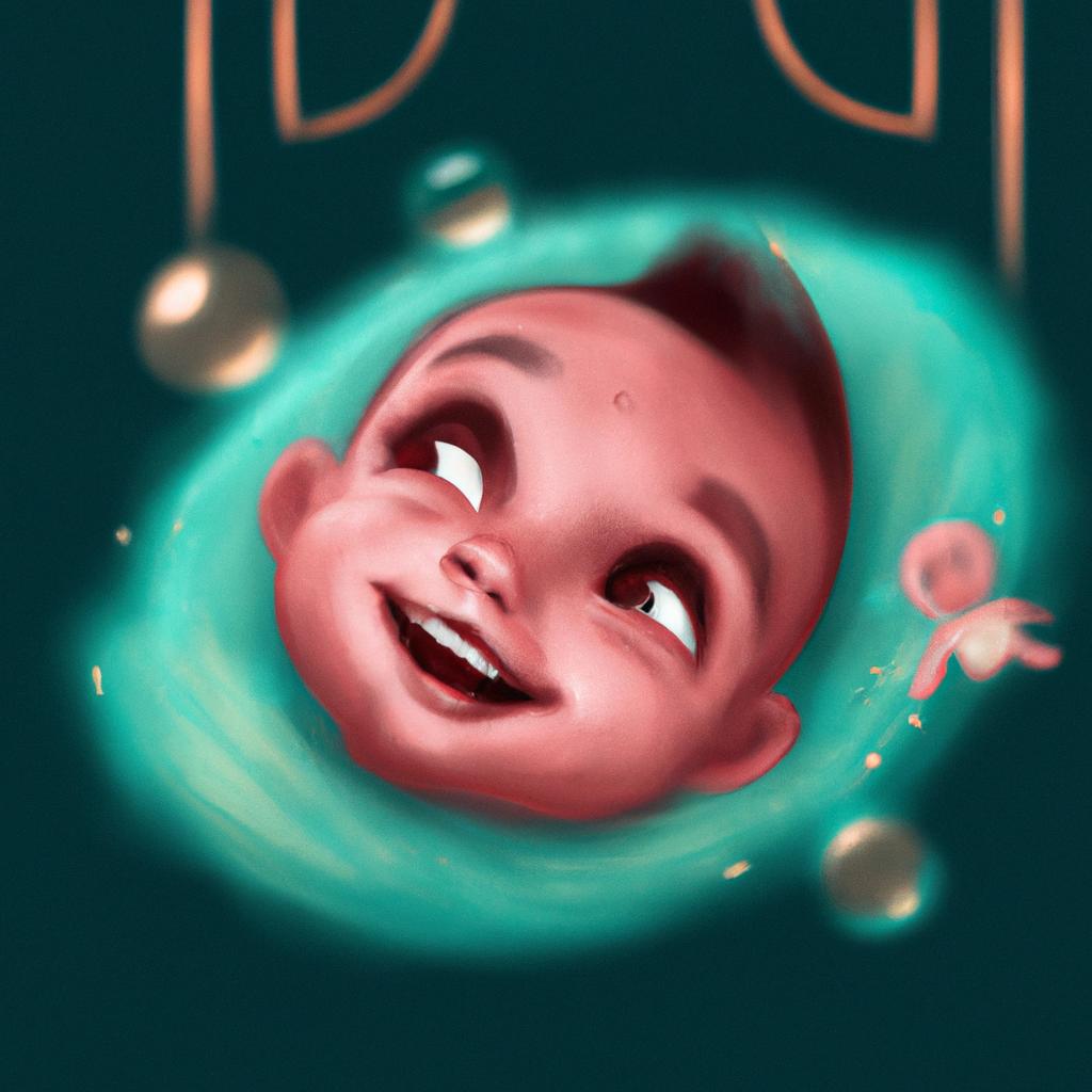 Imagem de capa do post Sonhar com Bebê Sorrindo: Descubra o Significado! com um desenho digital