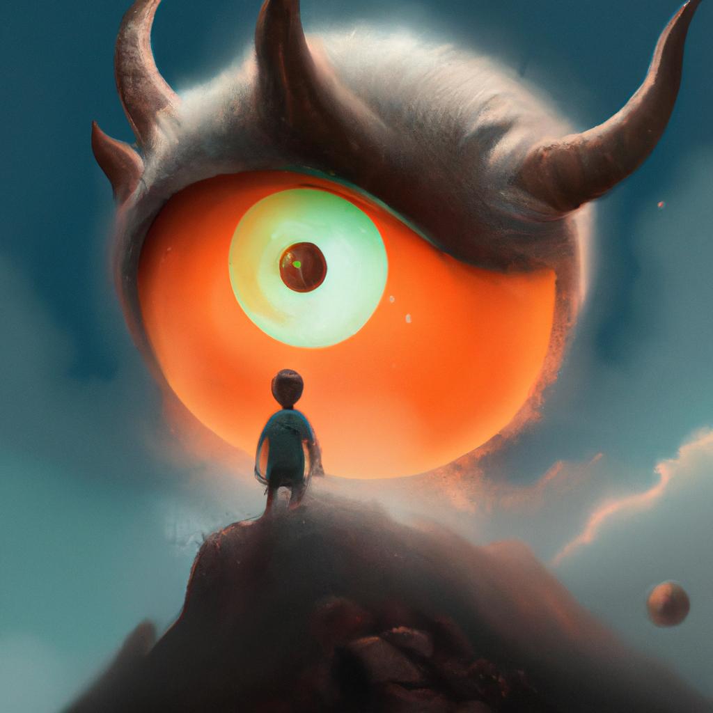 Imagem de capa do post "Significado de Sonhar com Belzebu: Entenda o Mistério!" com um desenho digital
