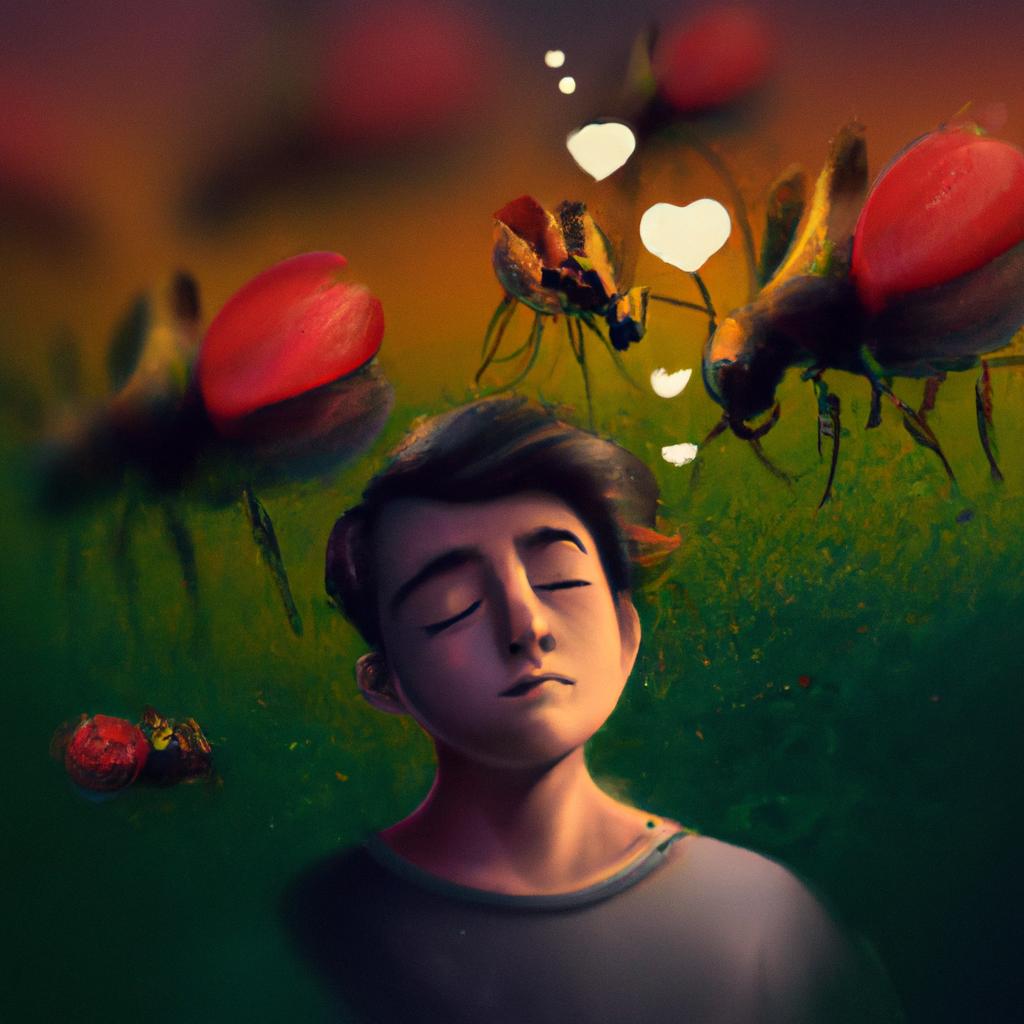 Imagem de capa do post "Sonhar com Besouros: O Que Significa Surpreendente?" com um desenho digital