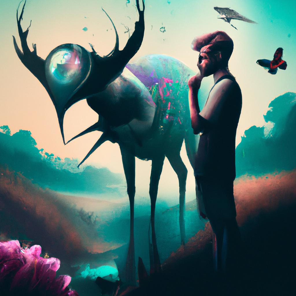 Imagem de capa do post "Descubra o Significado de Sonhar com Bicho Surreal"! com um desenho digital