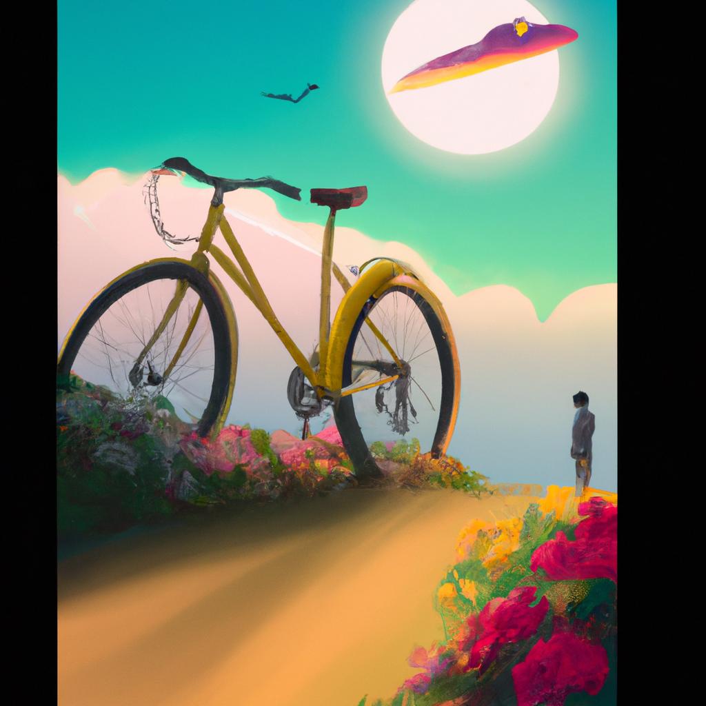 Imagem de capa do post "Sonhar com Bicicleta Sem Freio: O Que Significa?" com um desenho digital