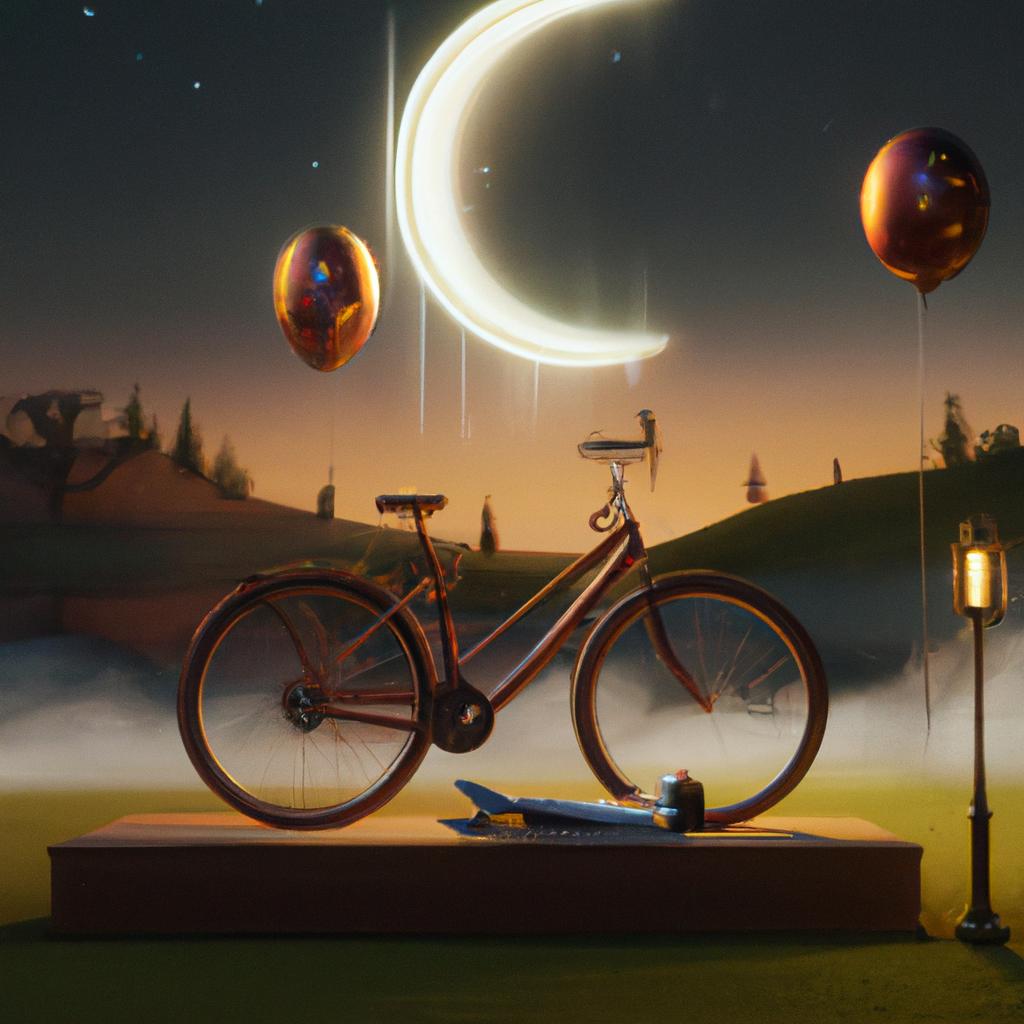 Imagem de capa do post "Sonhar com Bicicleta: Descubra o Significado!” com um desenho digital
