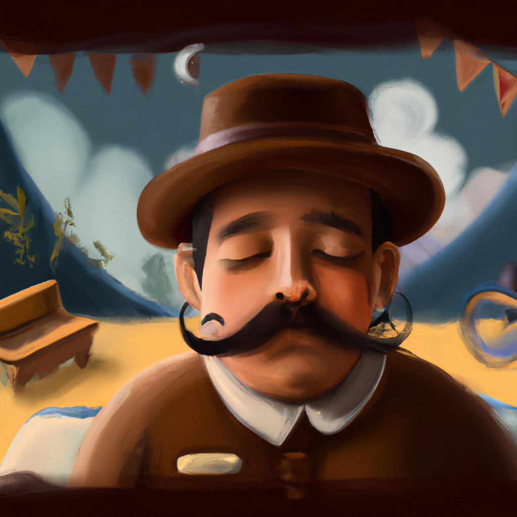 Imagem de capa do post "Descubra o que Significa Sonhar com Bigode Crescendo" com um desenho digital