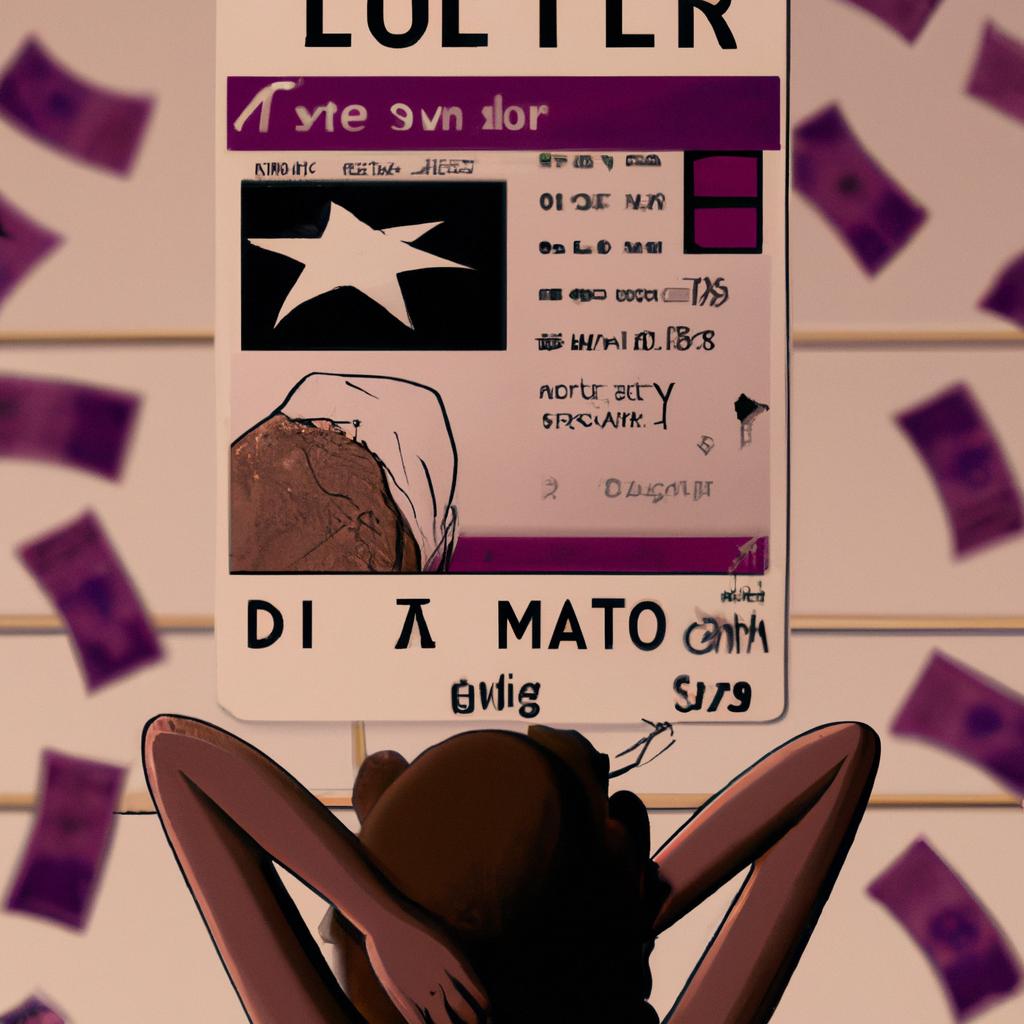 Imagem de capa do post "Descubra o Significado de Sonhar com Bilhete de Loteria!" com um desenho digital