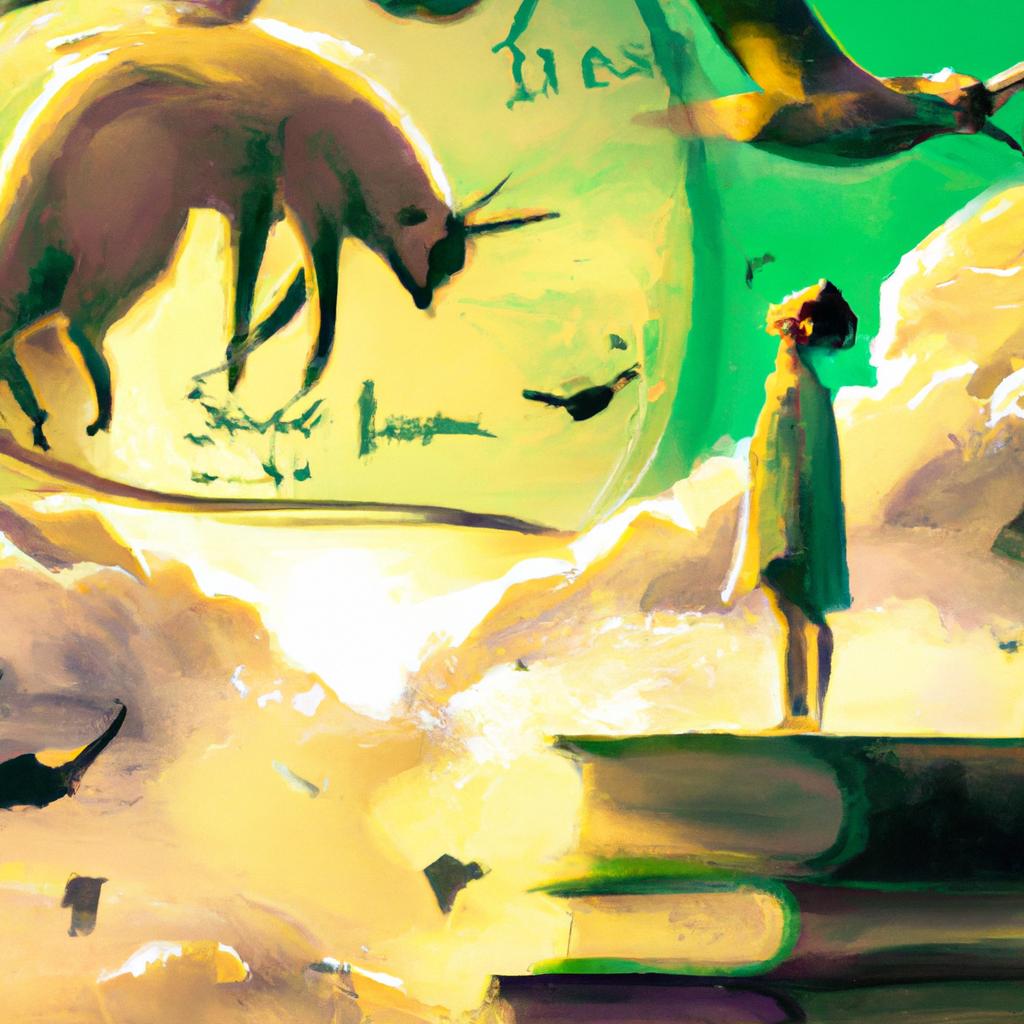 Imagem de capa do post "Descubra o que Significa Sonhar com Bode: Livro dos Sonhos!" com um desenho digital