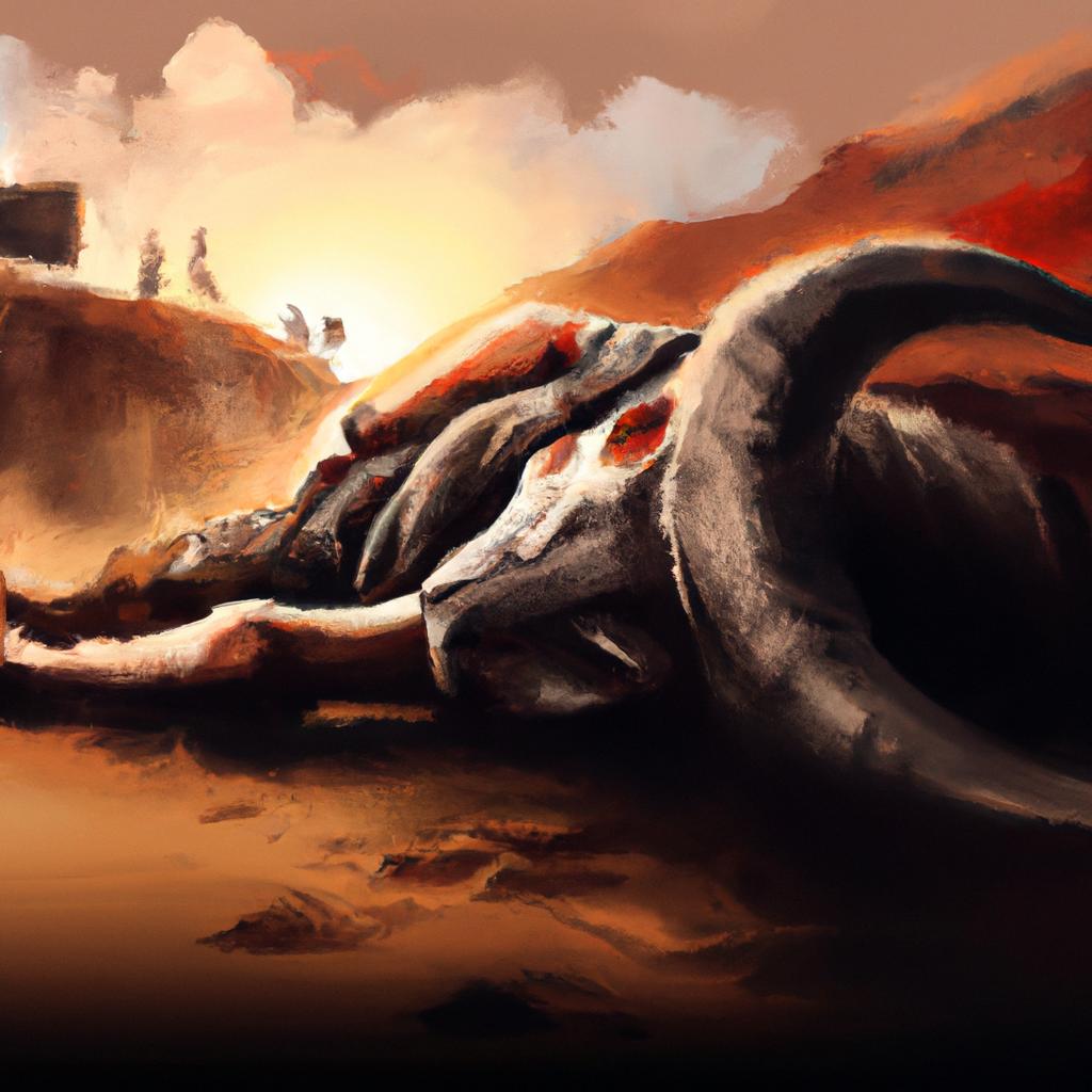 Imagem de capa do post "Sonhar com Boi Morto: O Que Significa Essa Imagem?" com um desenho digital