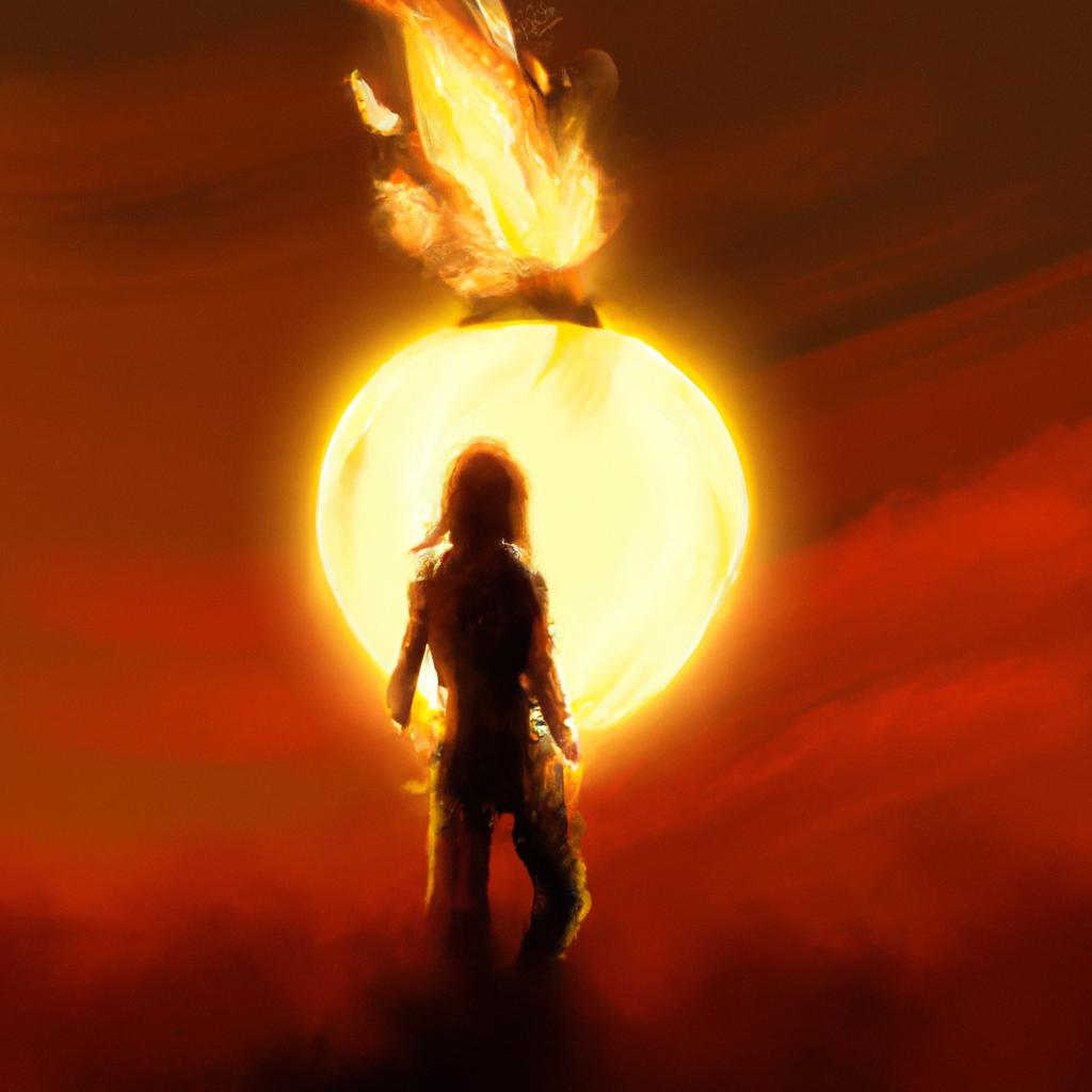 Imagem de capa do post Sonhar com Bola de Fogo: O Significado Revelado! com um desenho digital