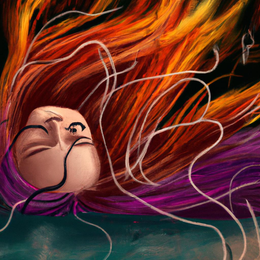 Imagem de capa do post "Descubra o Significado de Sonhar com Bolo de Cabelo!" com um desenho digital