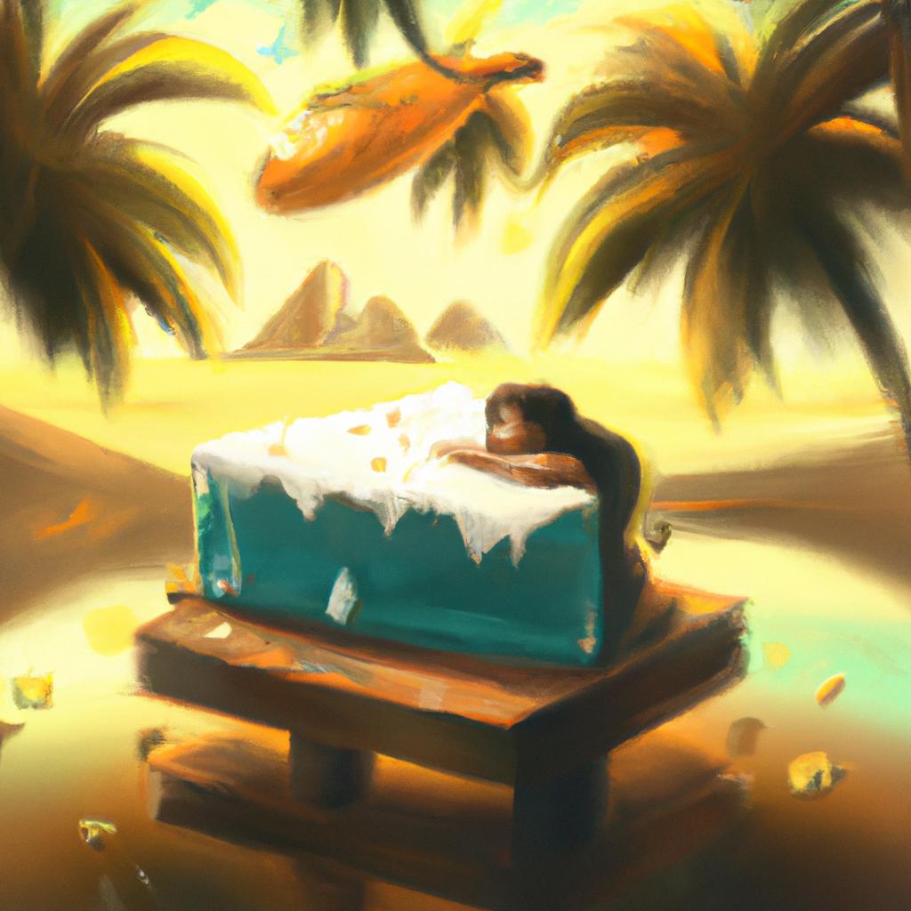 Imagem de capa do post "Descubra o Significado de Sonhar com Bolo de Coco!" com um desenho digital