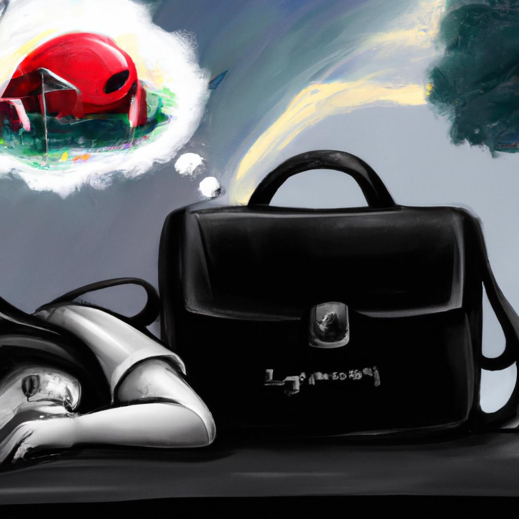 Imagem de capa do post "Descubra o Significado de Sonhar com Bolsa Preta Nova!" com um desenho digital