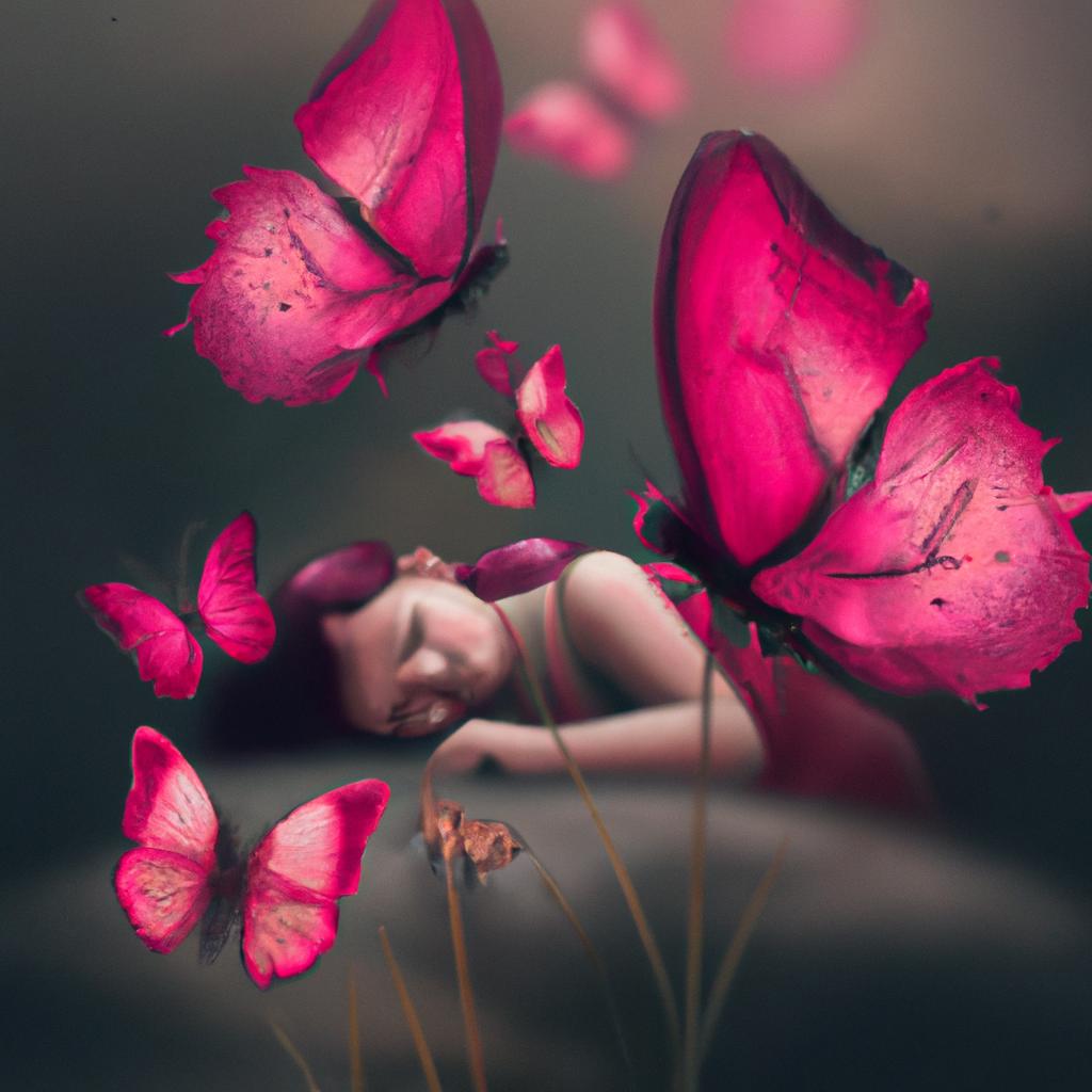 Imagem de capa do post "Descubra o Significado de Sonhar com Borboleta Rosa!" com um desenho digital